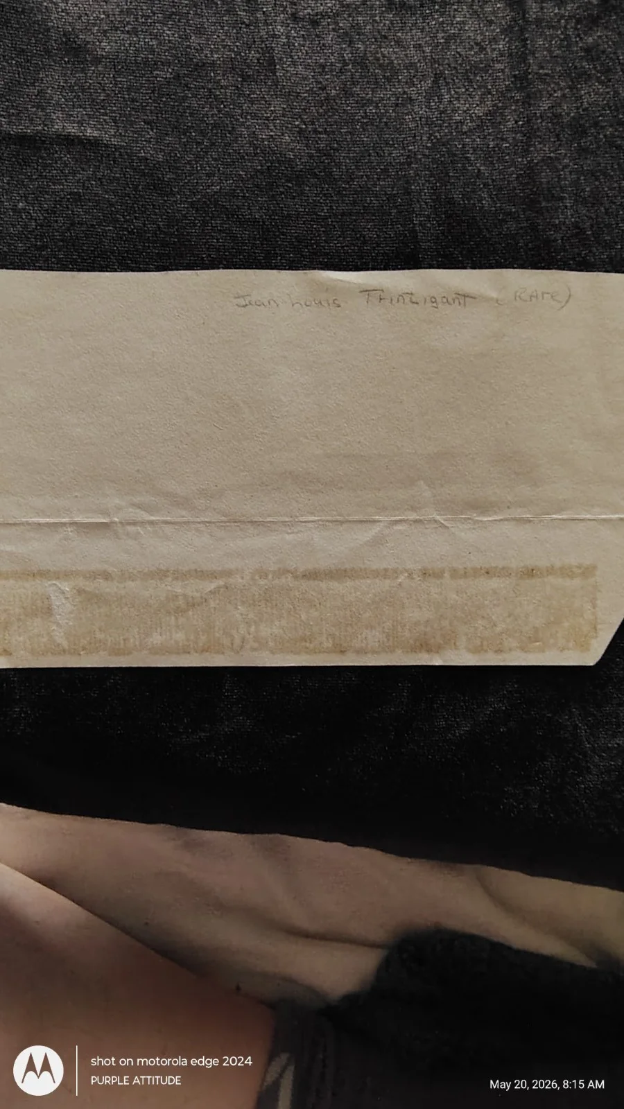 Jean-Louis Trintignant — Jean-Louis Trintignant Signed Vintage Envelope Cut Autograph French Actor Paris, изображение 4