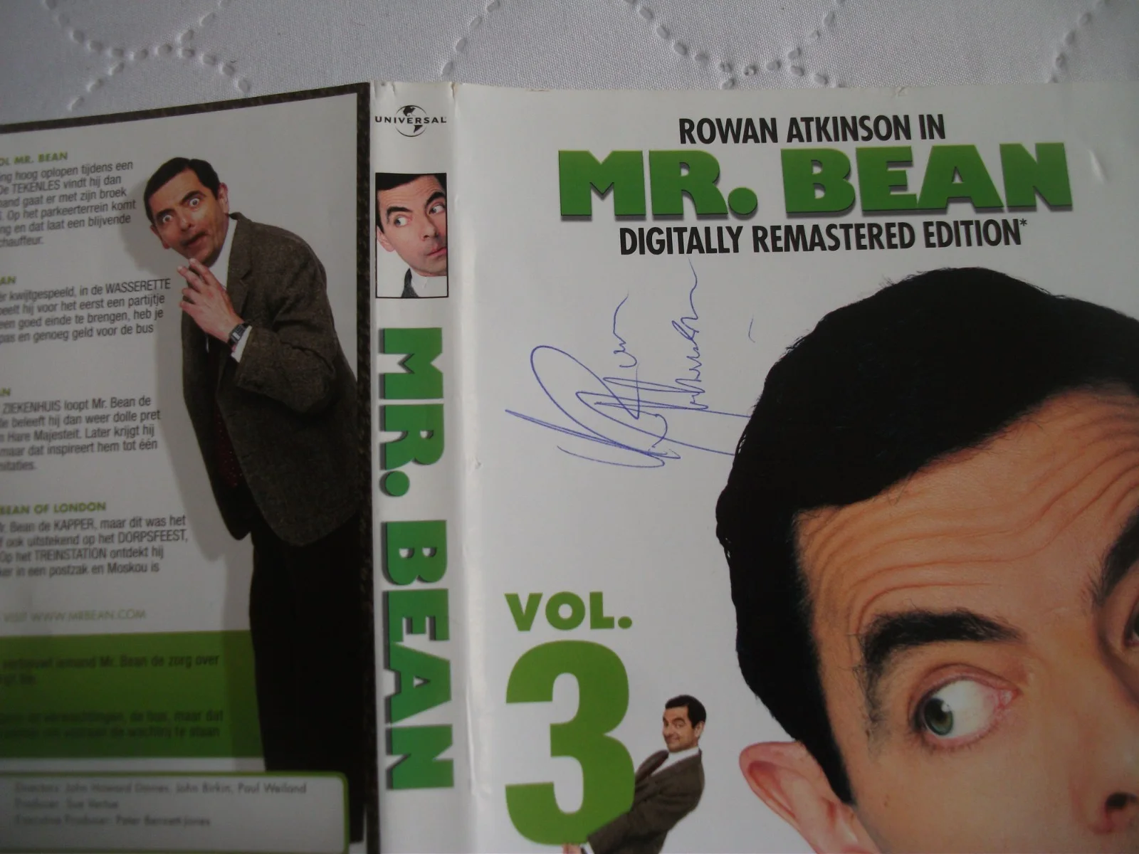 MR BEAN signed by ROWAN ATKINSON sleeve only, image 2