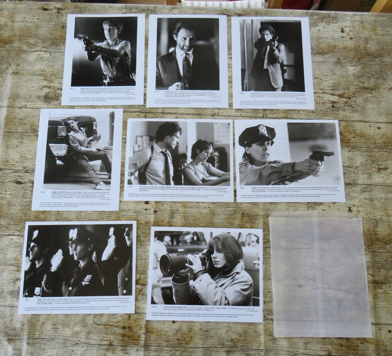 BLUE STEEL ORIGINAL 1990 CINEMA FILM MOVIE PRESS KIT Jamie Lee Curtis 8 PHOTOS, изображение 5