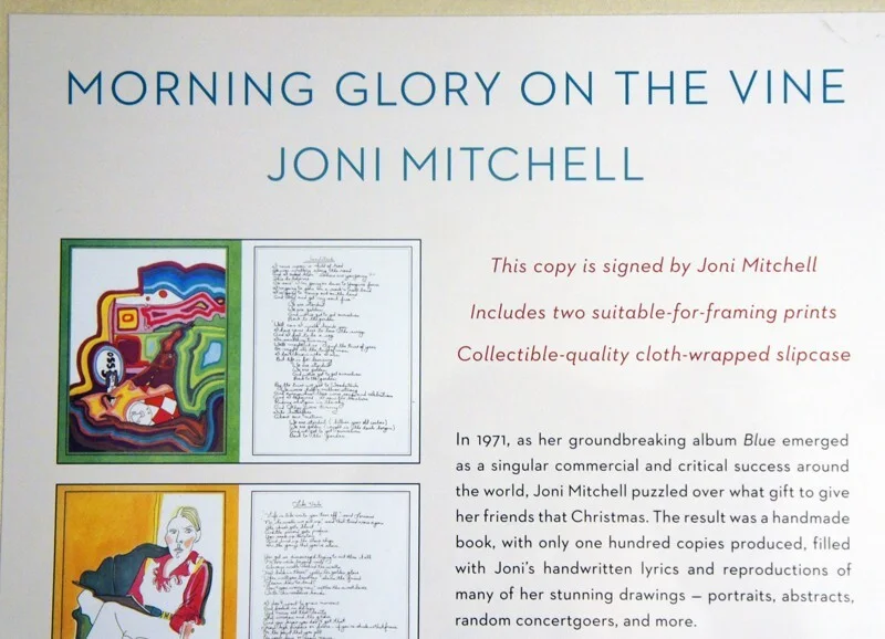 JONI MITCHELL SIGNED & SEALED - Morning Glory on the Vine Deluxe + Bonus Photo!, image 4