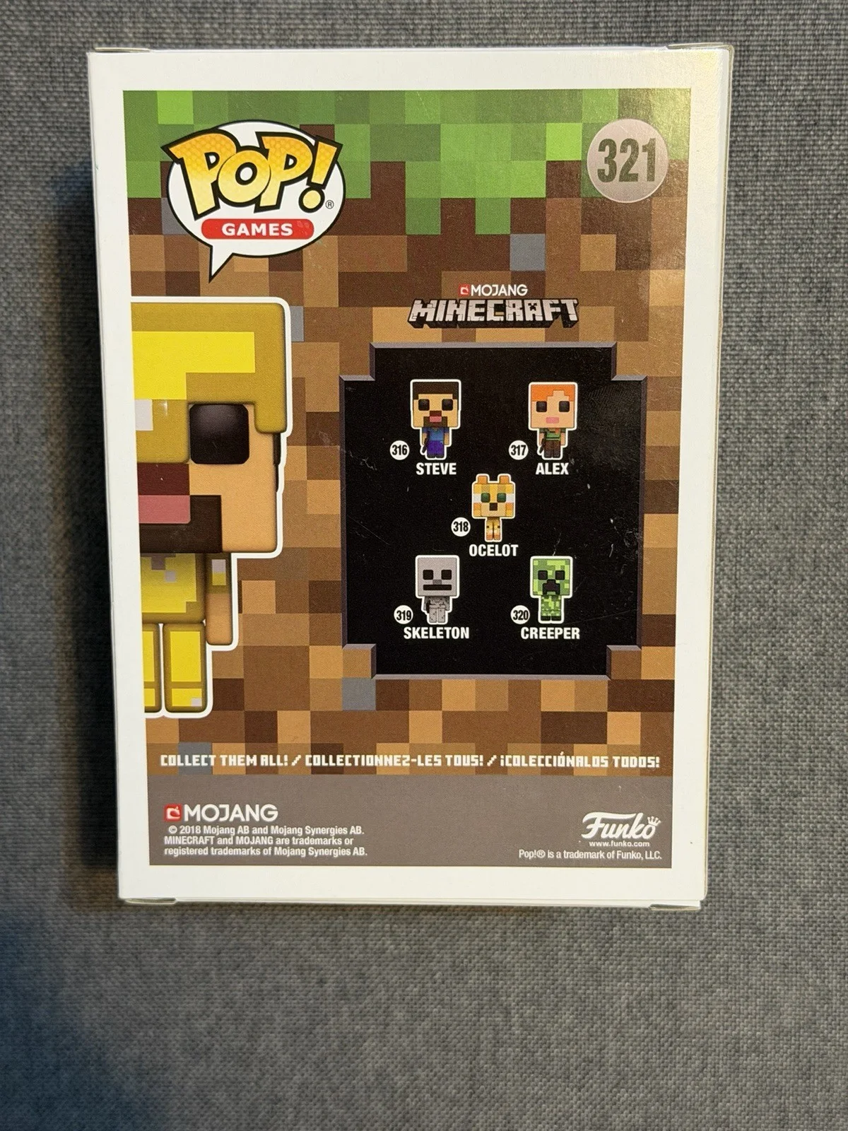 JACK BLACK — JACK BLACK SIGNED MINECRAFT MOVIE STEVE IN GOLD ARMOR FUNKO POP 321 BECKETT COA, изображение 4
