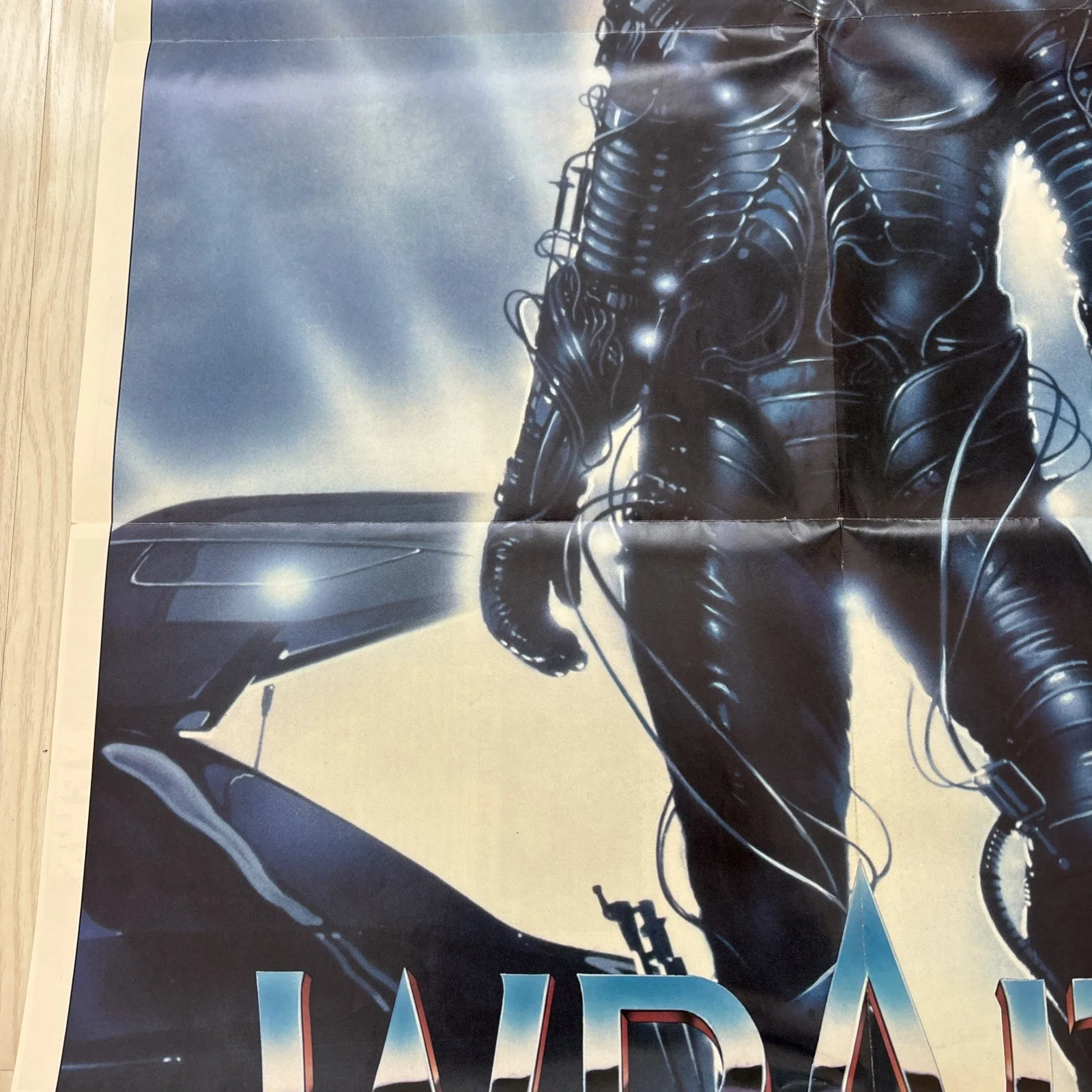 The Wraith Poster original 1987 vintage 85 x 60cm Charlie Sheen, Medusa, изображение 4