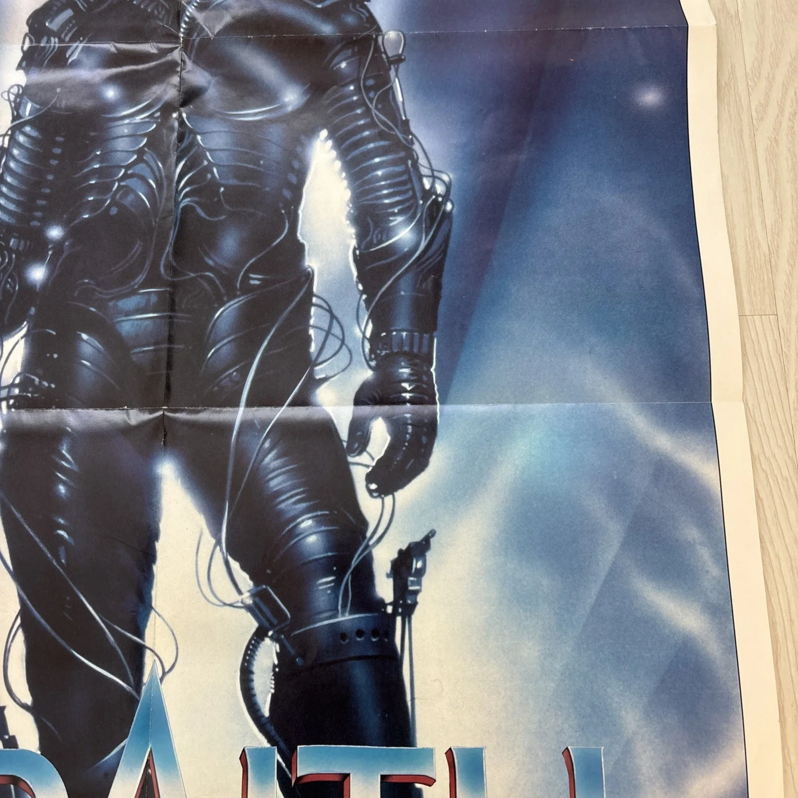 The Wraith Poster original 1987 vintage 85 x 60cm Charlie Sheen, Medusa, изображение 5