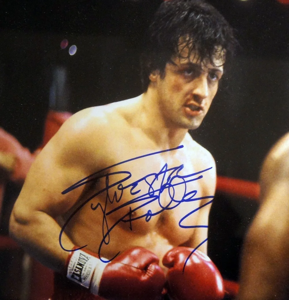 Sylvester Stallone — Giant SYLVESTER STALLONE SIGNED and Framed ROCKY Photo / Display BECKETT LOA!!, изображение 2