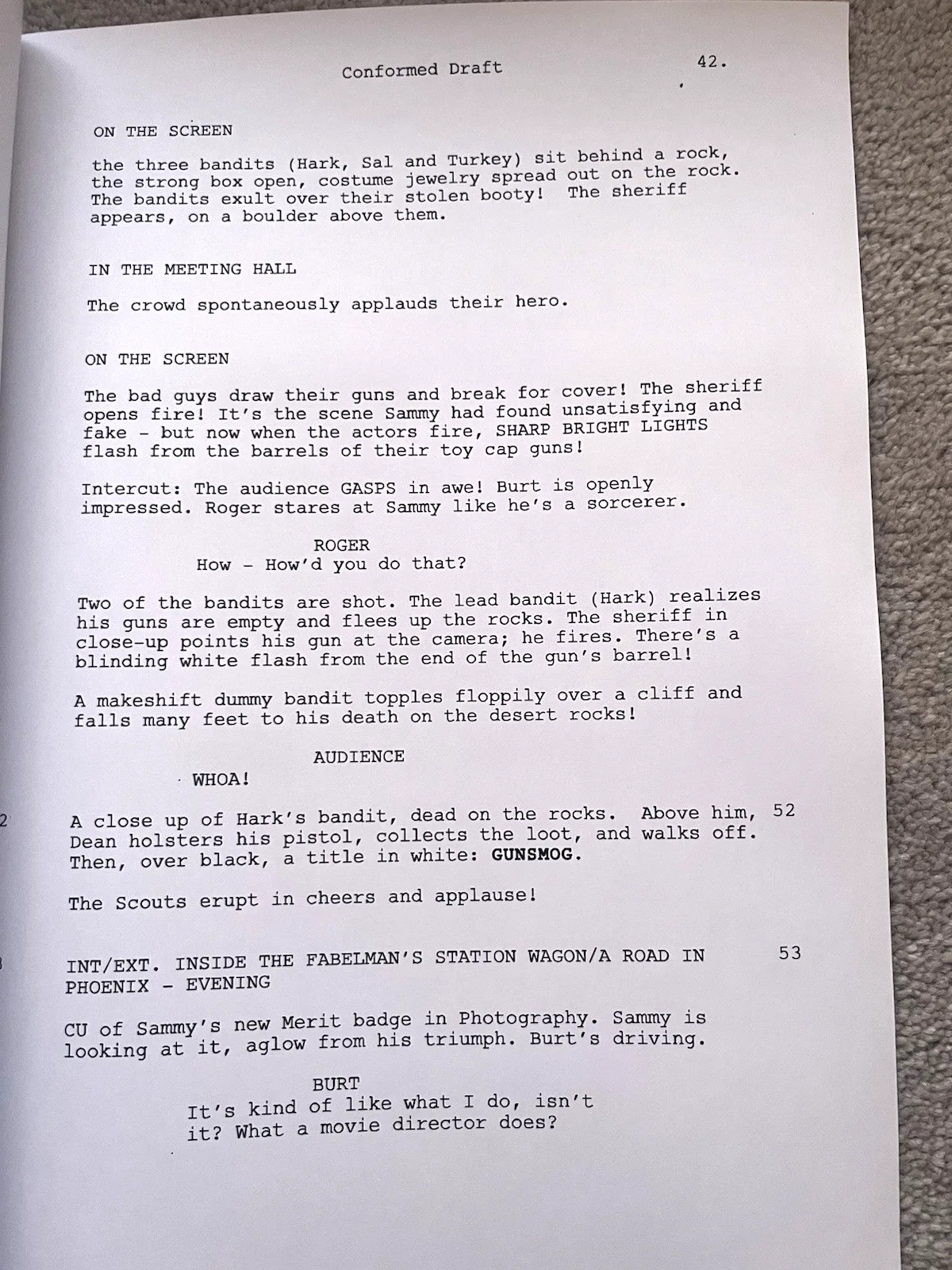 The Fabelmans Film Screenplay / Script. Steven Spielberg, Seth Rogen., изображение 2