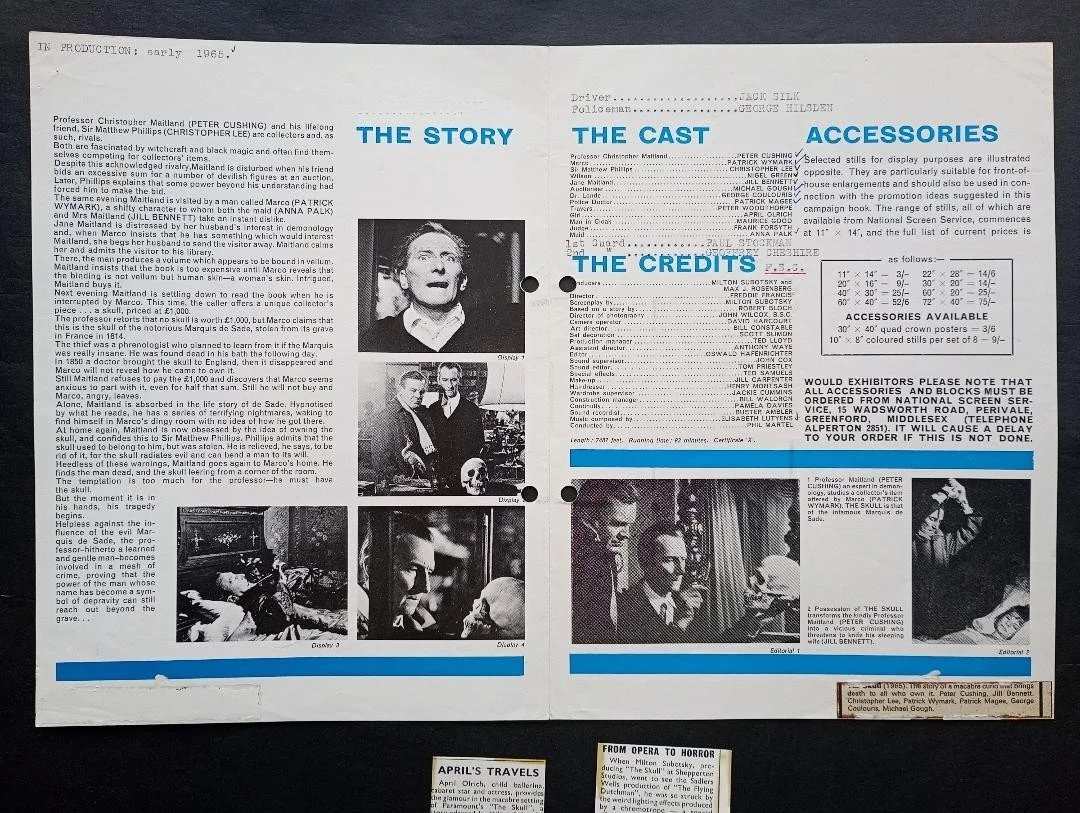 THE SKULL pressbook, изображение 2