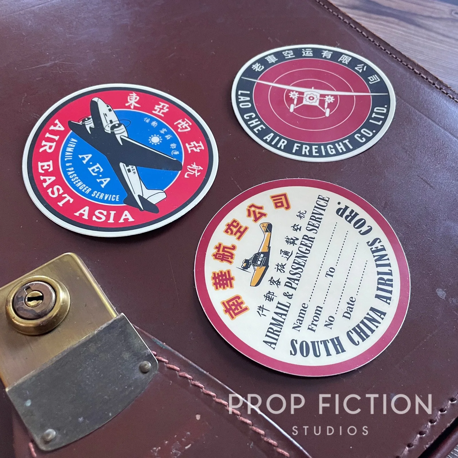 Indiana Jones - Prop 1930s Travel Case Stickers / Vintage Airline Luggage Decals, изображение 2