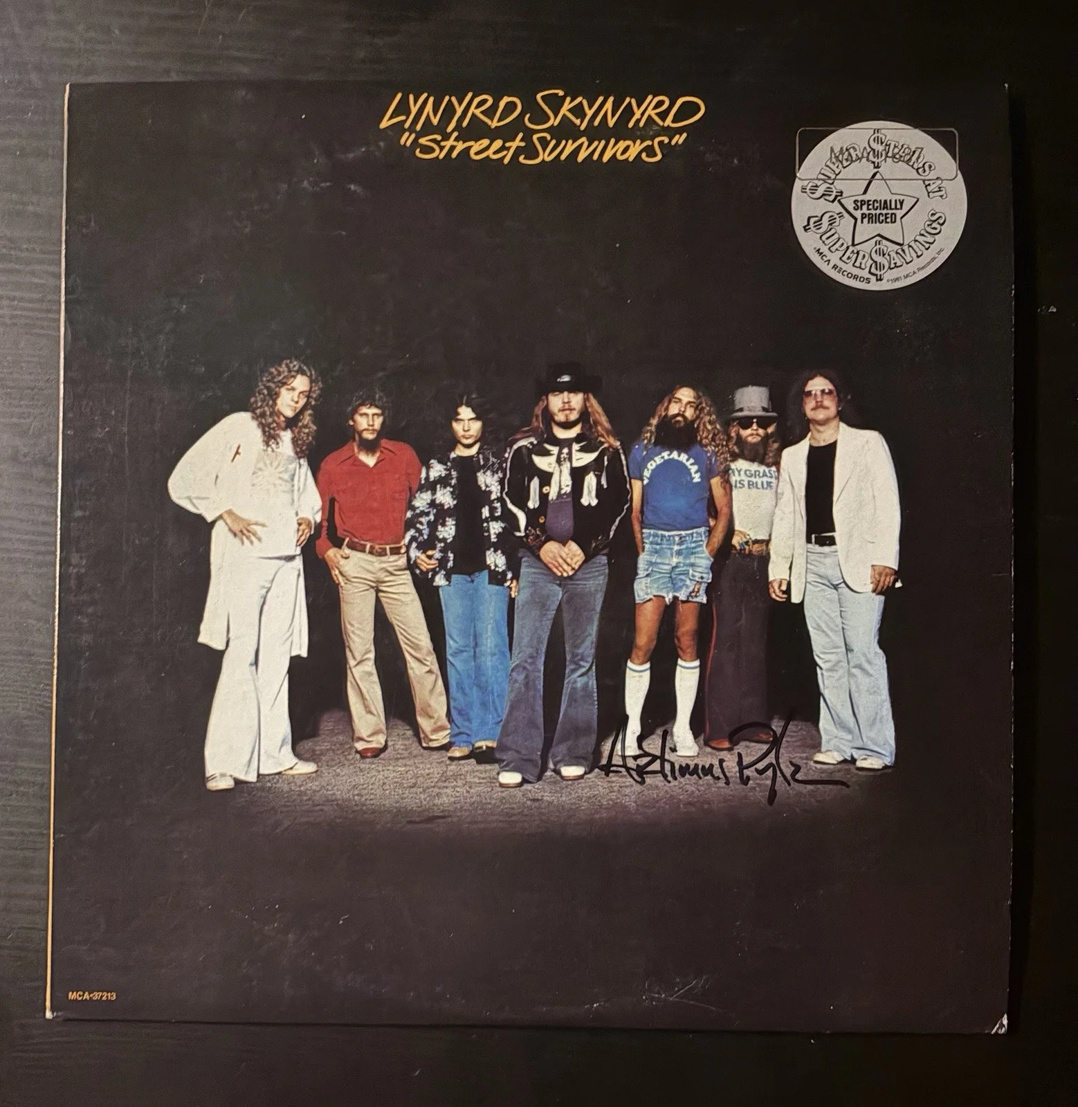 Artimus Pyle Signed Lynyrd Skynyrd Street Survivors LP Autographed, image 3