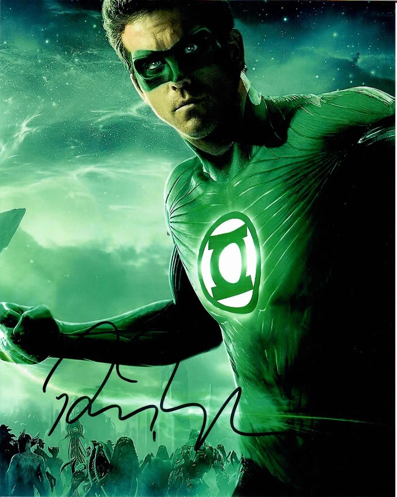 Ryan Reynolds — Ryan Reynolds Green Lantern Actor Hollywood Signed 8 x 10 Photo TTM COA