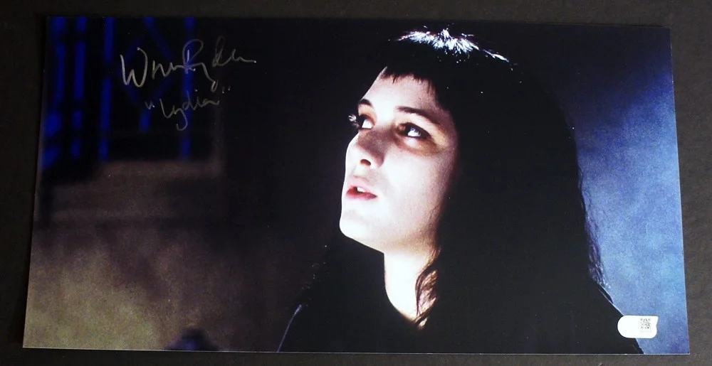 Winona Ryder — WINONA RYDER SIGNED Large & Beautiful Beetlejuice 10x19 Photo - SWAU CERTIFIED!