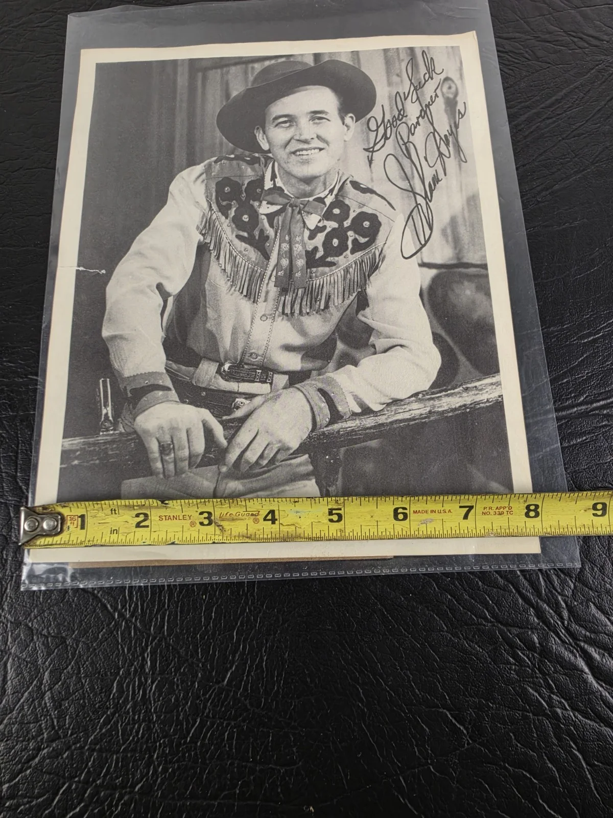 Slim Hayes — Vintage Slim Hayes Signed Photo Original Mid-Century Country Western Singer..., изображение 3