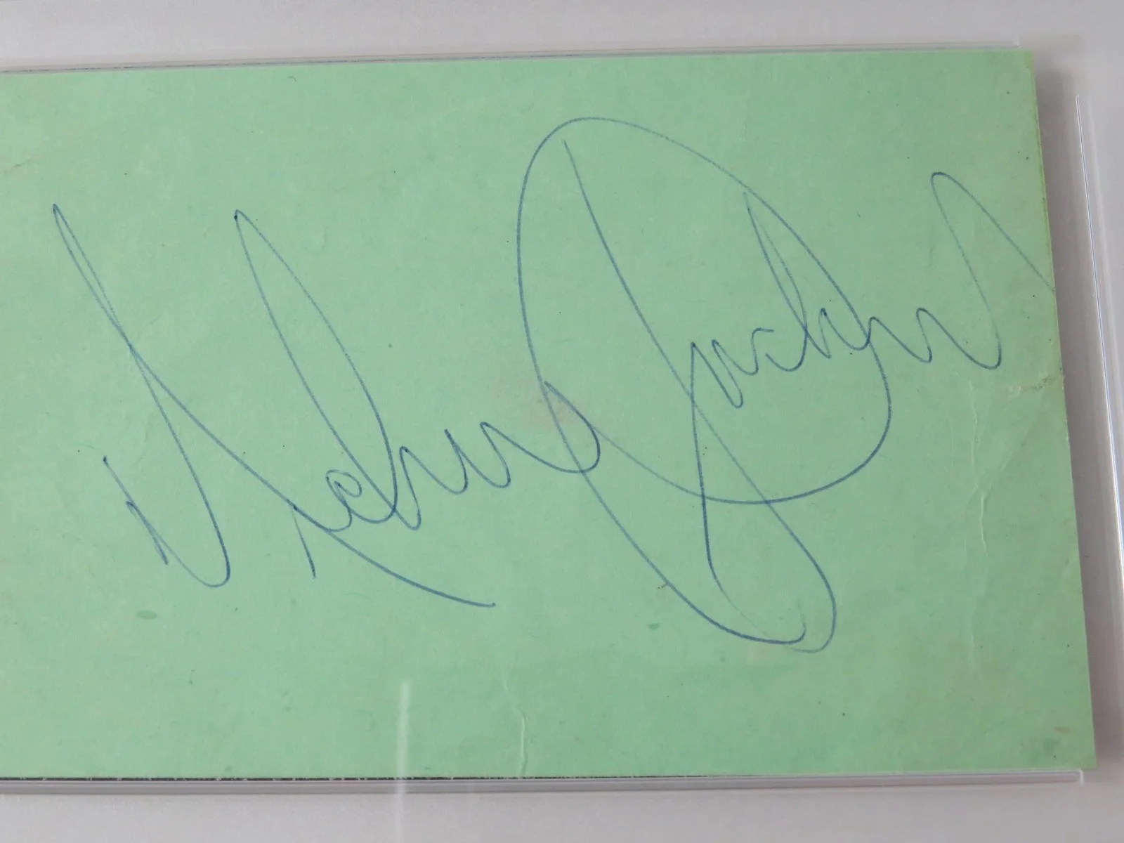 MICHAEL JACKSON Signed Autograph Auto 3x5 Index Card Cut Slab PSA JSA, image 4
