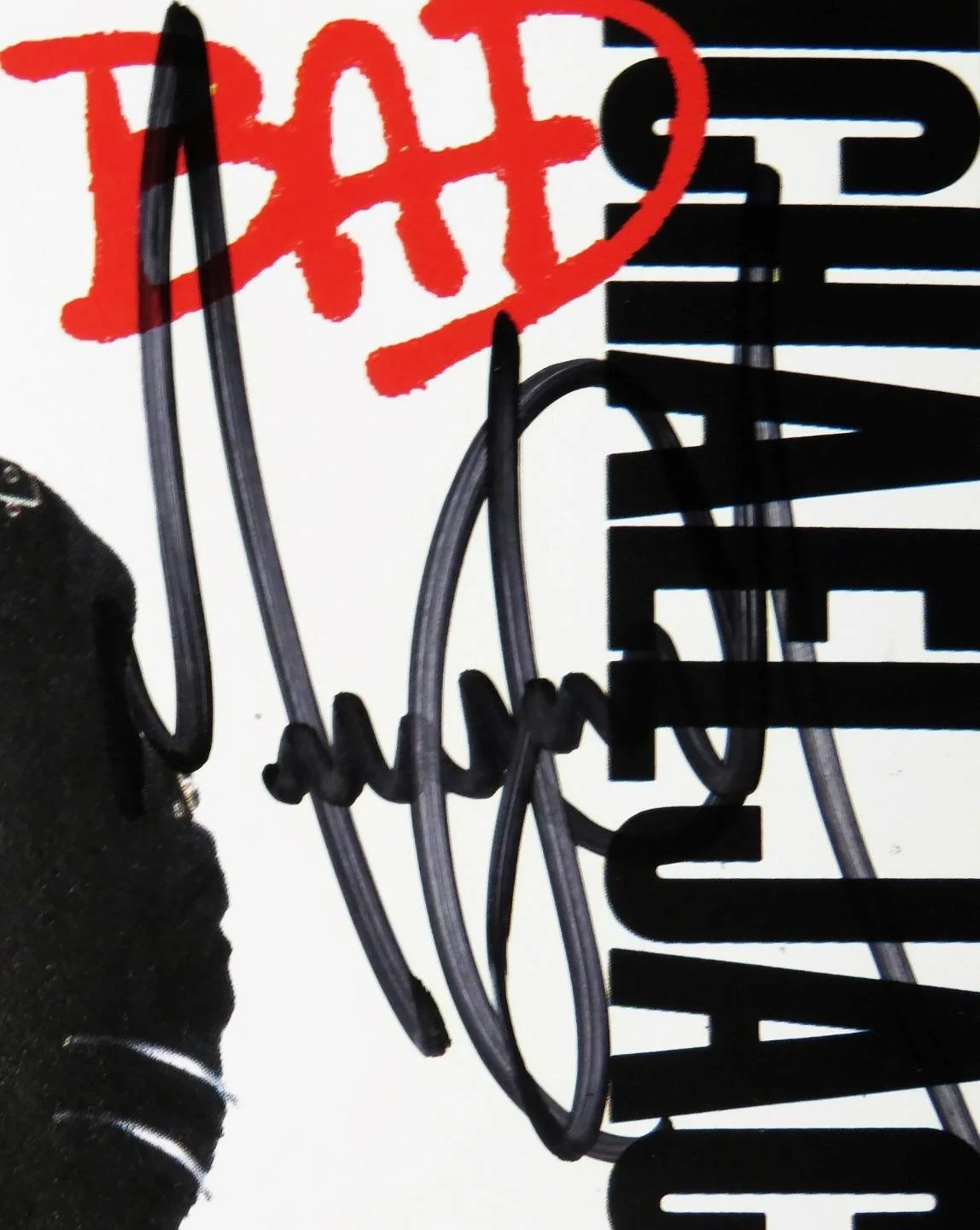 MICHAEL JACKSON Signed Autograph Auto "BAD" CD Slab BAS JSA, изображение 2