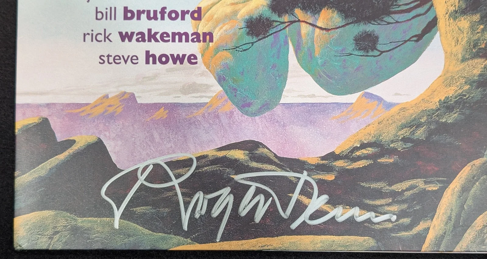 Roger Dean SIGNED AUTOGRAPHED An Evening of Yes Music Plus Press Empty Folder, image 3