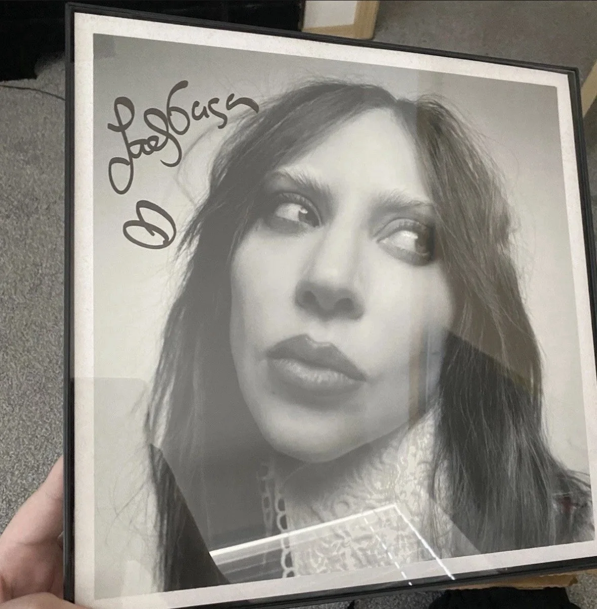 Signed Insert LADY GAGA MAHEM Vinyl Record ALTERNATE COVER., image 2