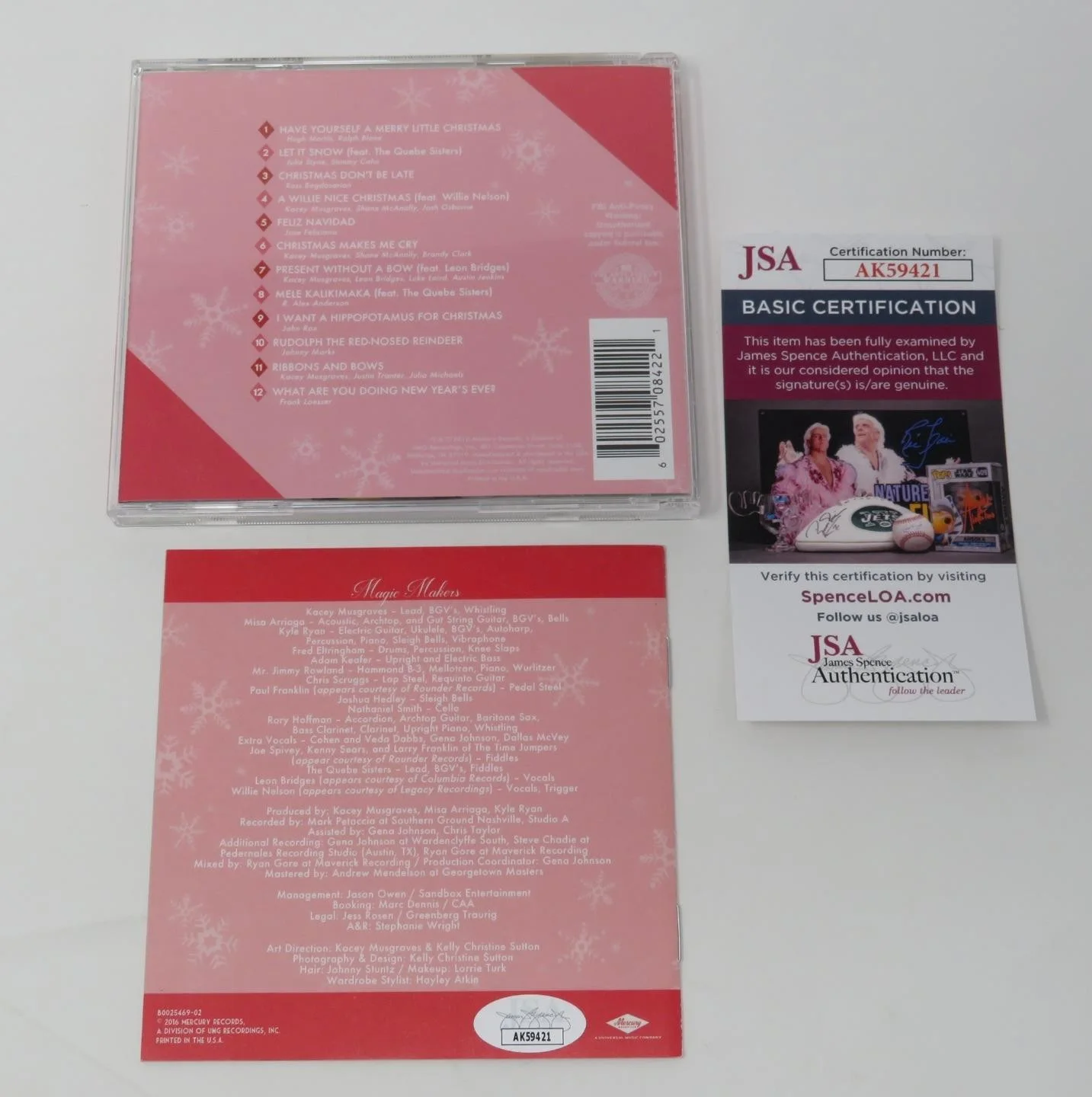 KACEY MUSGRAVES Signed Autograph Auto "A Very Kacy Christmas" CD JSA, image 4
