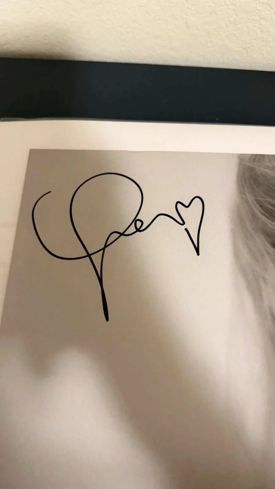 Vinyl Taylor Swift 'The Tortured Poets' Department Manuscript Hand Signed Insert, image 2