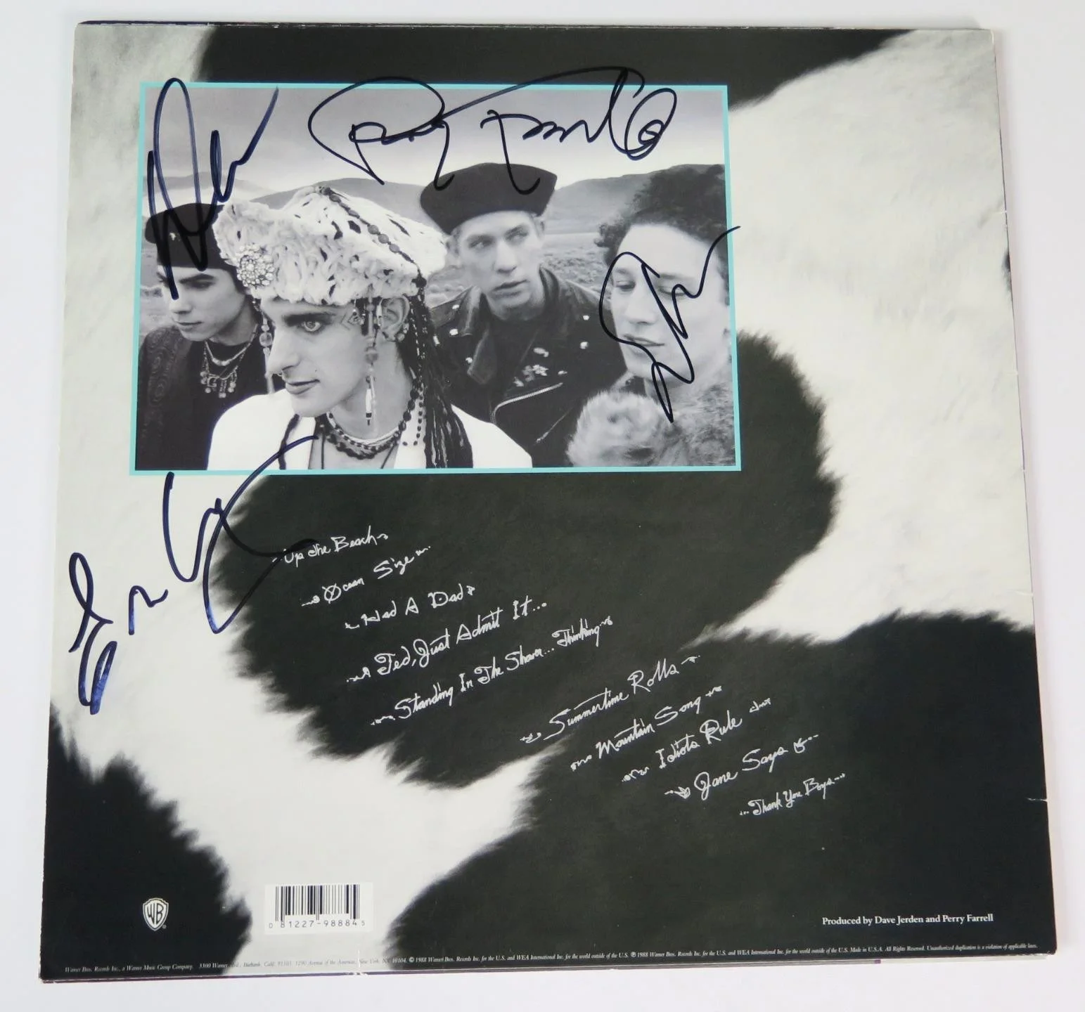JANE'S ADDICTION Signed Autograph "Nothing's Shocking" Album Vinyl LP x4 JSA BAS, image 2