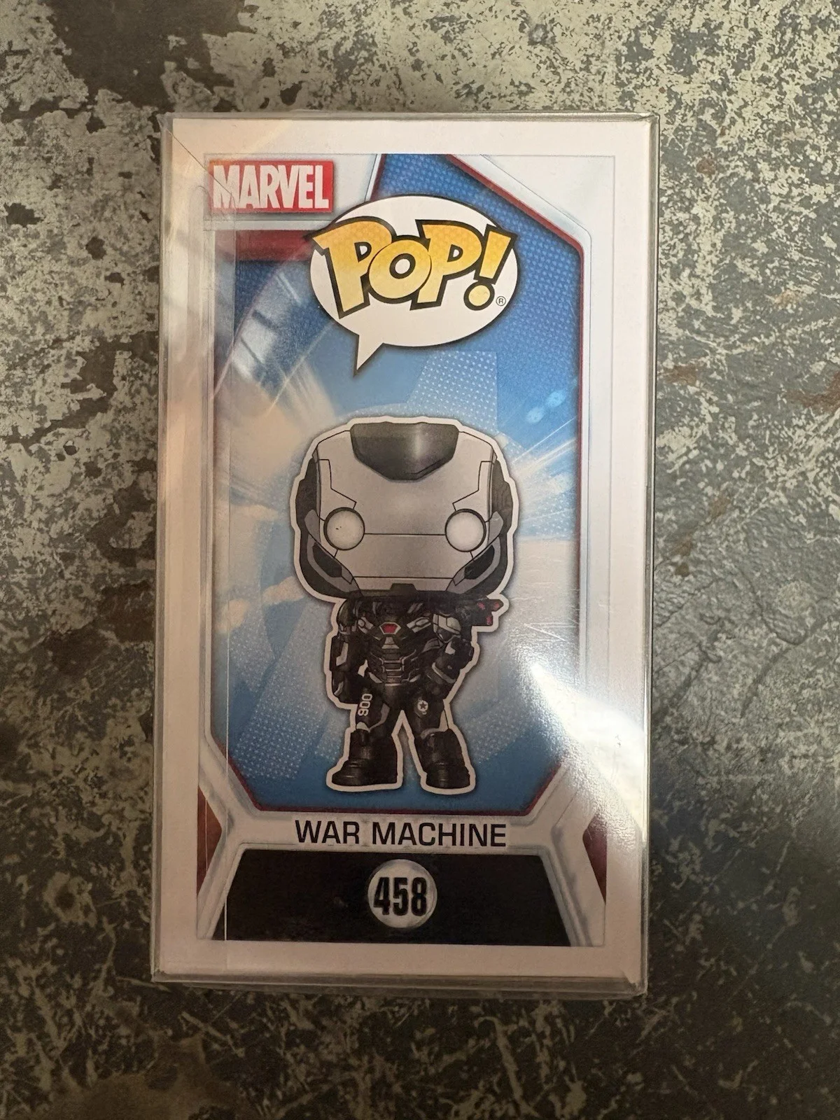 Don Cheadle Autographed War Machine Funko Pop #458 COA Sticker W/ Protector, image 2