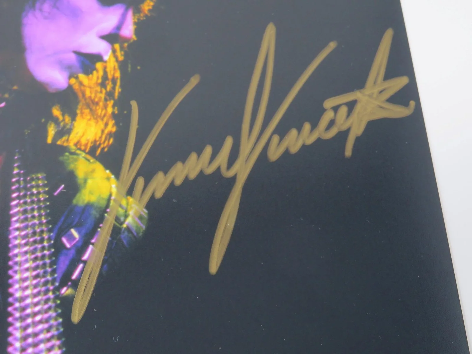 Vinnie Vincent KISS Signed Autograph Auto 11x14 Photo JSA, изображение 3