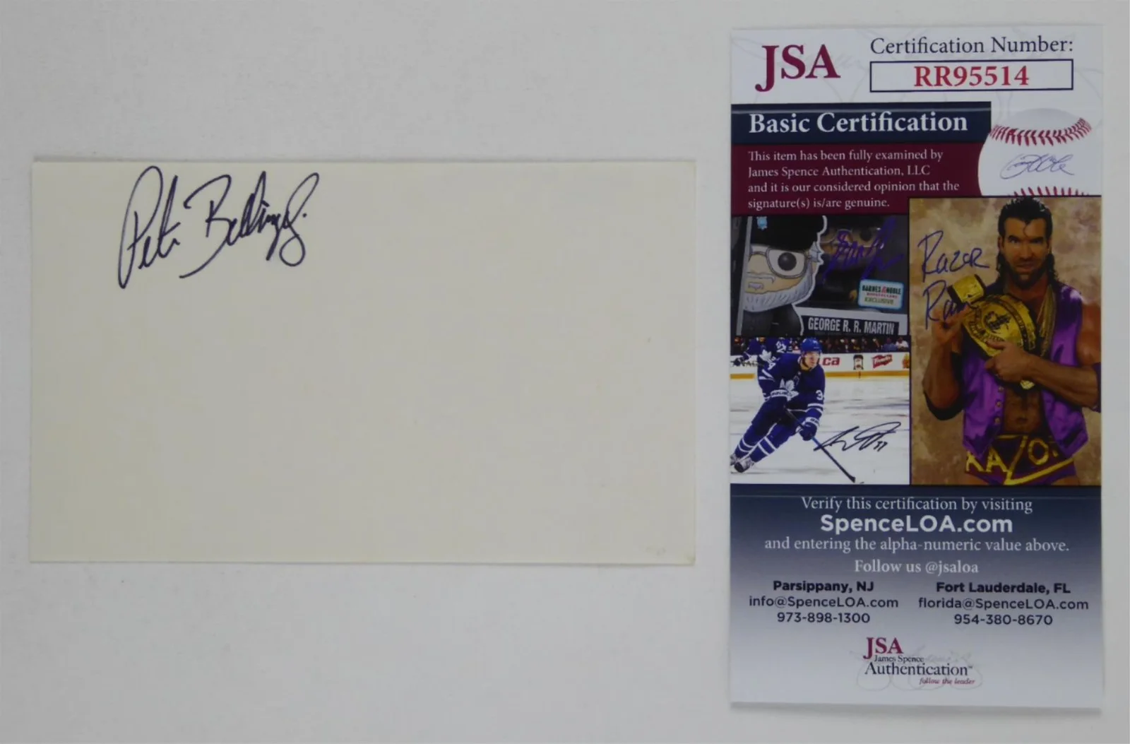 Peter Billingsley — Peter Billingsley Signed Autographed 3x5 Index Card A Christmas Story JSA COA