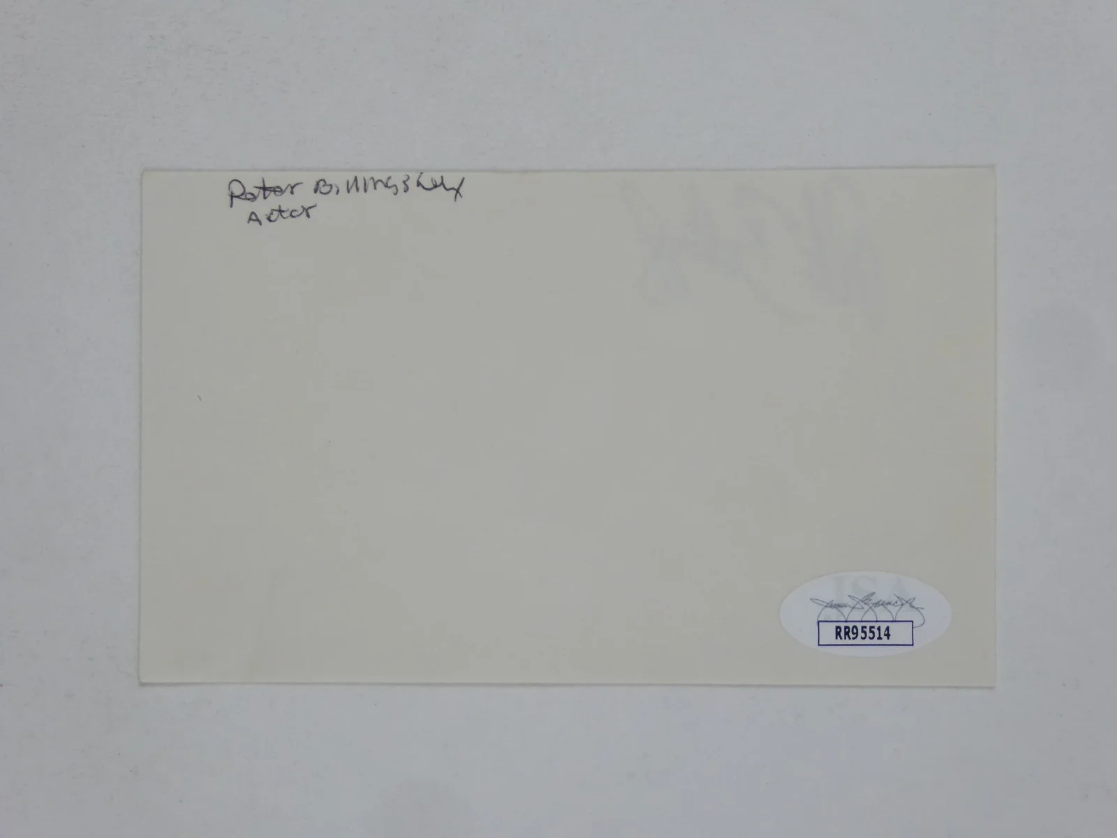 Peter Billingsley — Peter Billingsley Signed Autographed 3x5 Index Card A Christmas Story JSA COA, изображение 3