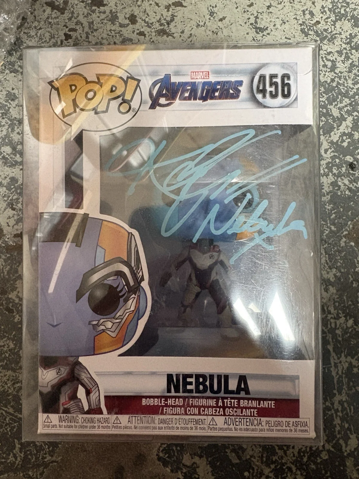 Karen Gillan — Karen Gillan Endgame Signed Nebula 456 Funko Pop COA Sticker W/ Protector