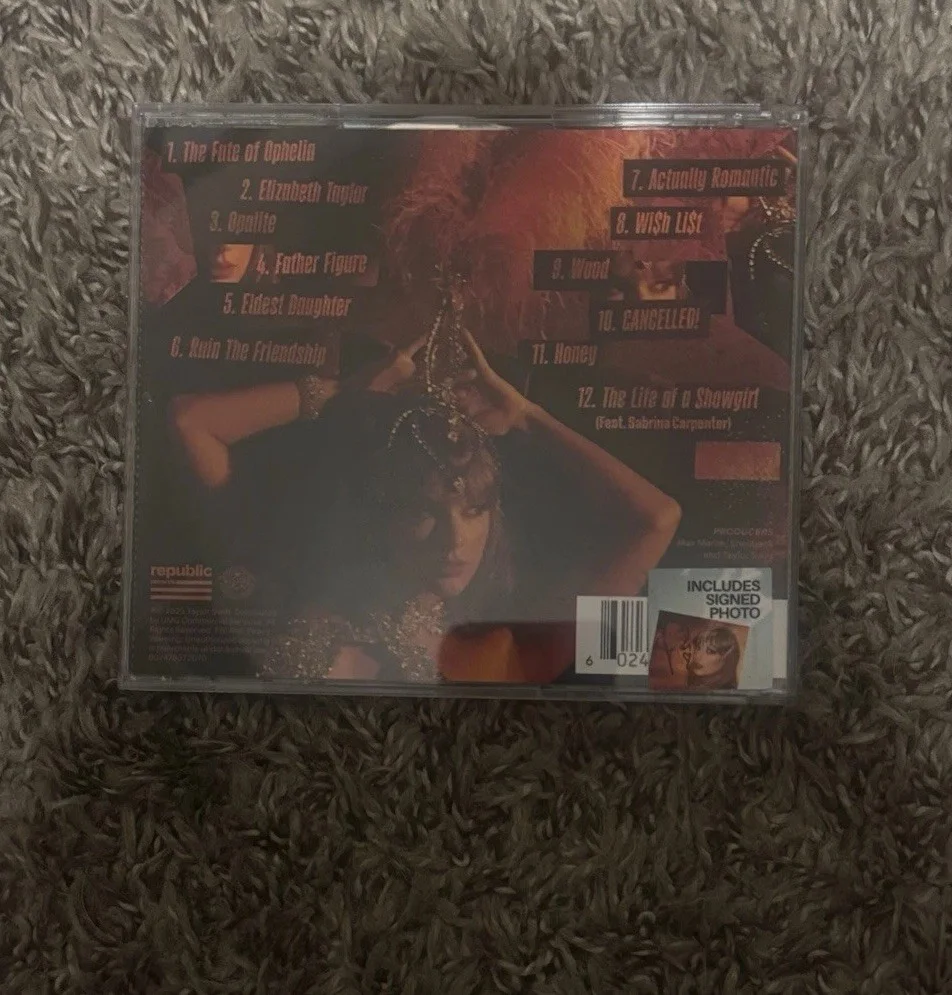 Taylor Swift 'The Life of a Showgirl' CD with Hand-Signed Photo 1, изображение 3