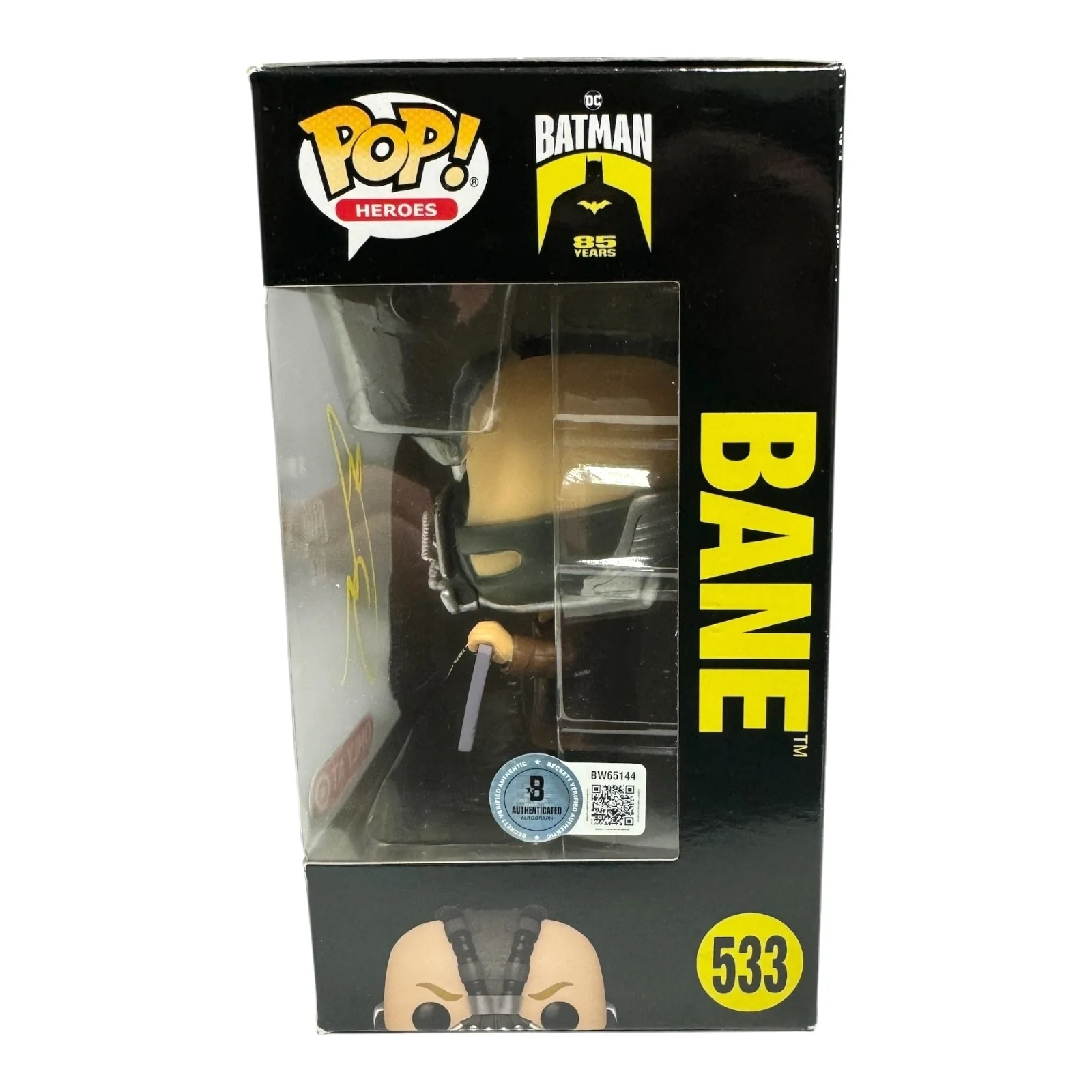 Tom Hardy — Tom Hardy Signed Autograph The Dark Knight Rises Funko Pop 533 Beckett BAS Bane, image 2