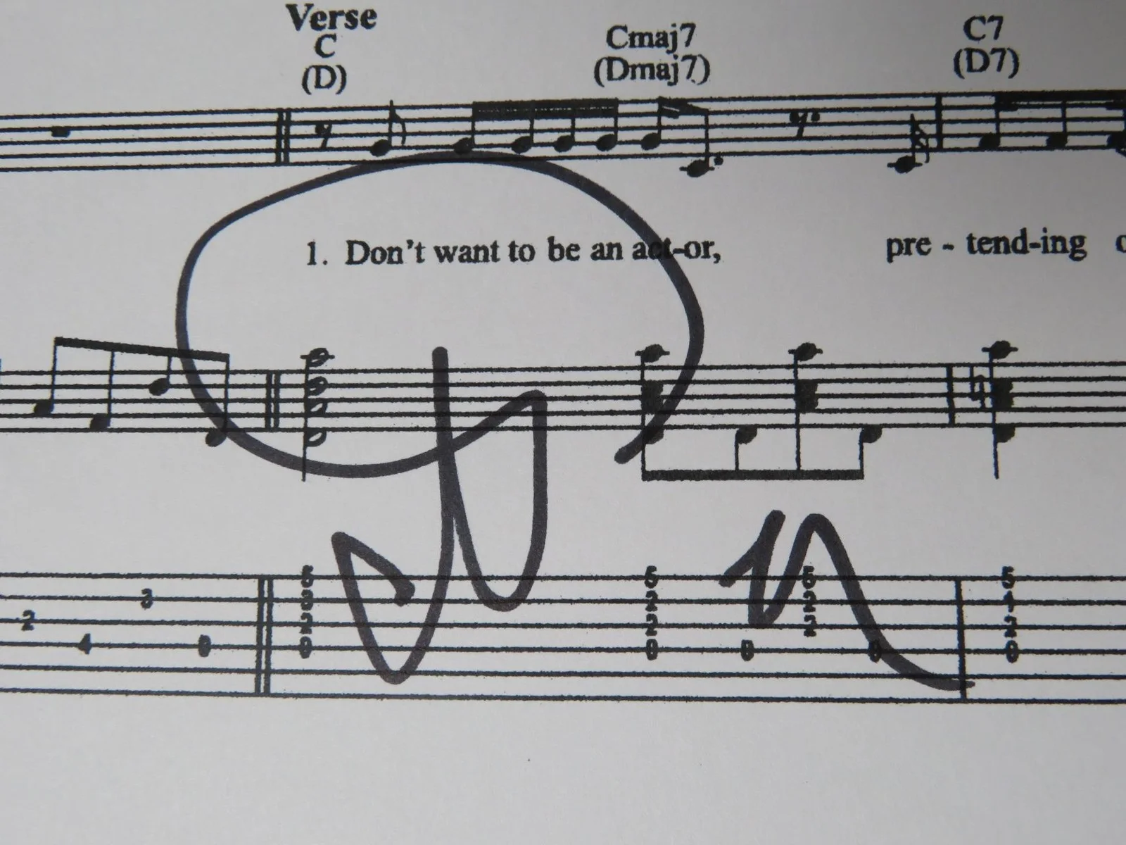 Trey Anastasio PHISH Signed Autograph Auto "Waste" Sheet Music JSA, image 2