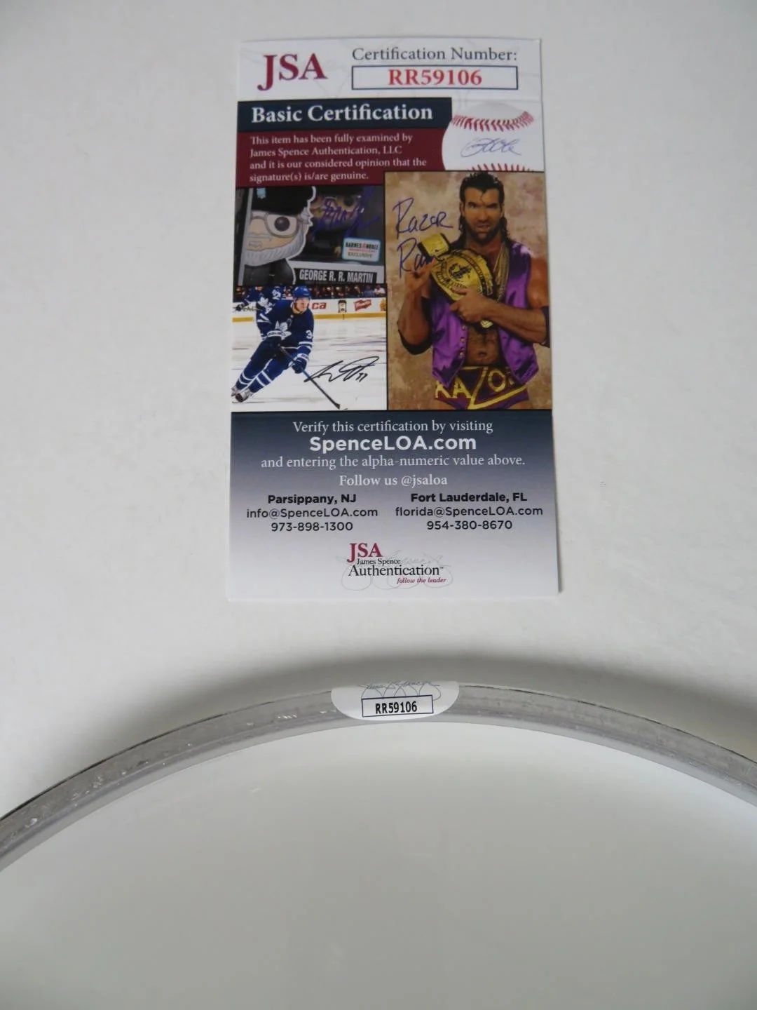 Tico Torres BON JOVI Signed Autograph Auto 10" Drumhead Drum Head JSA, image 4