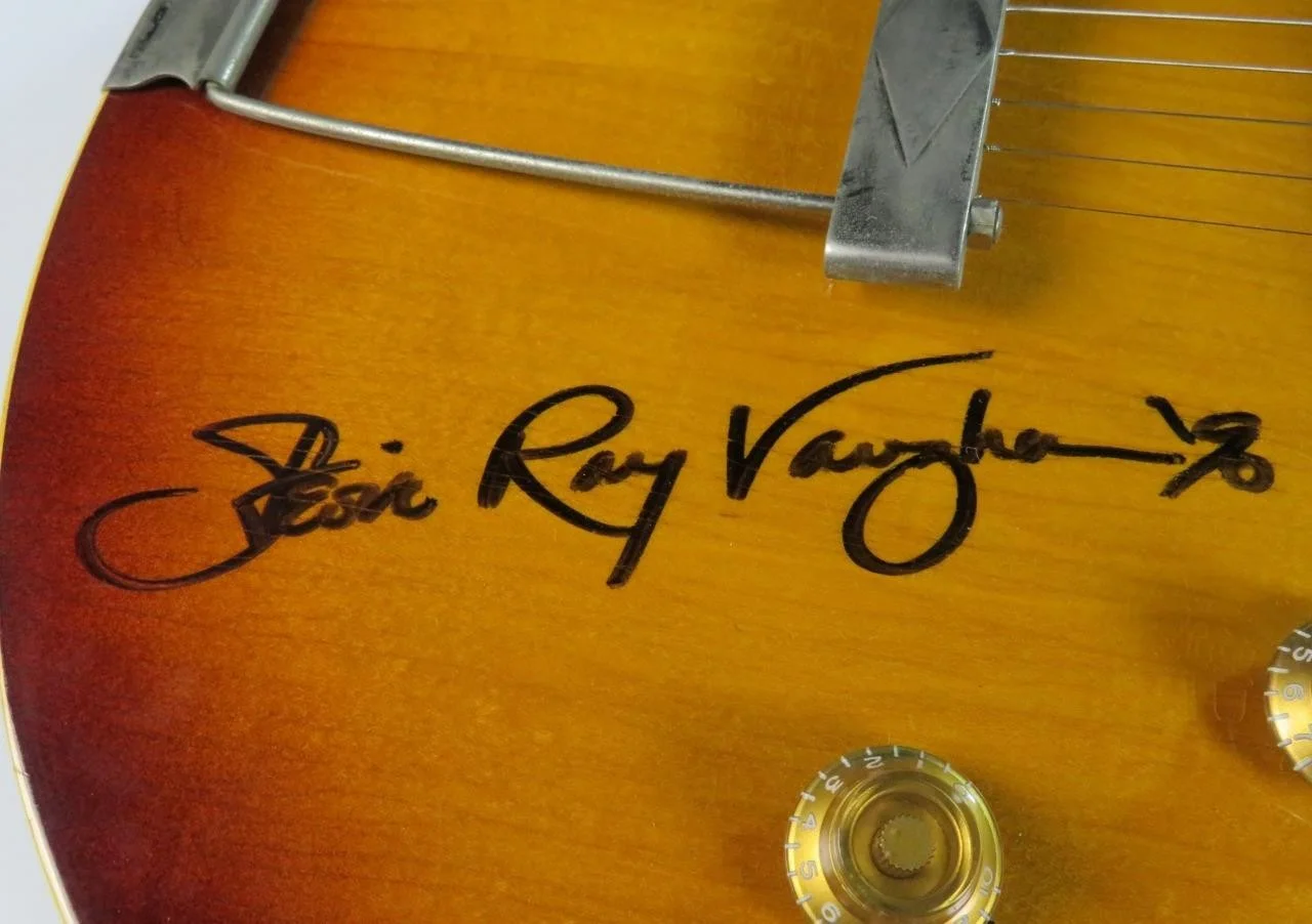 STEVIE RAY VAUGHAN Signed Autograph Auto Guitar JSA BAS, image 5
