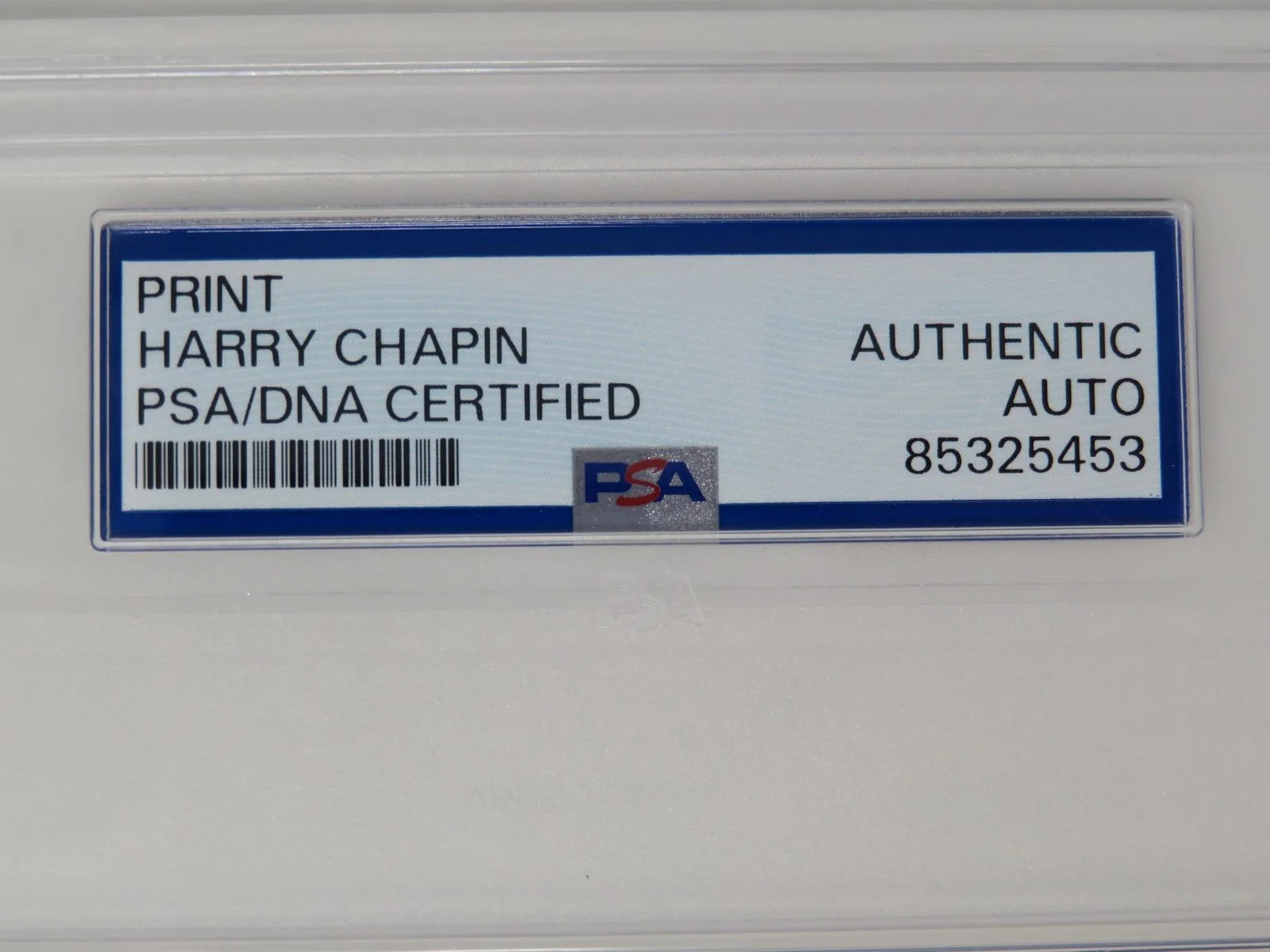 HARRY CHAPIN Signed Autograph "Cat's In The Cradle" Lyric Sheet Slab PSA JSA, изображение 3