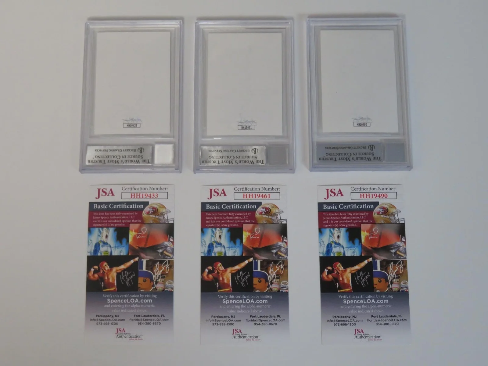 STING & THE POLICE Signed Autograph Index Card Cut by 3 Slab JSA BAS 10 Auto, image 2