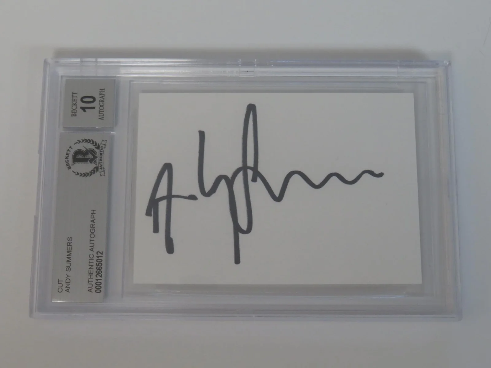 STING & THE POLICE Signed Autograph Index Card Cut by 3 Slab JSA BAS 10 Auto, image 4