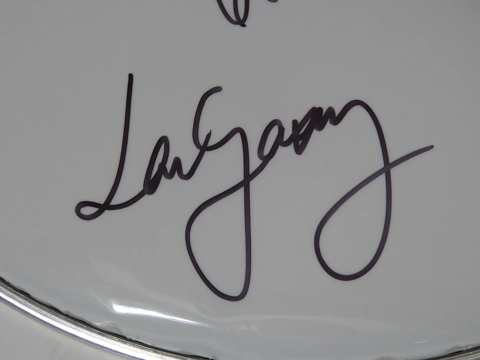 The Quarrymen JOHN LENNON BAND Signed Autograph 13" Drumhead Drum Head by 3 JSA, изображение 2