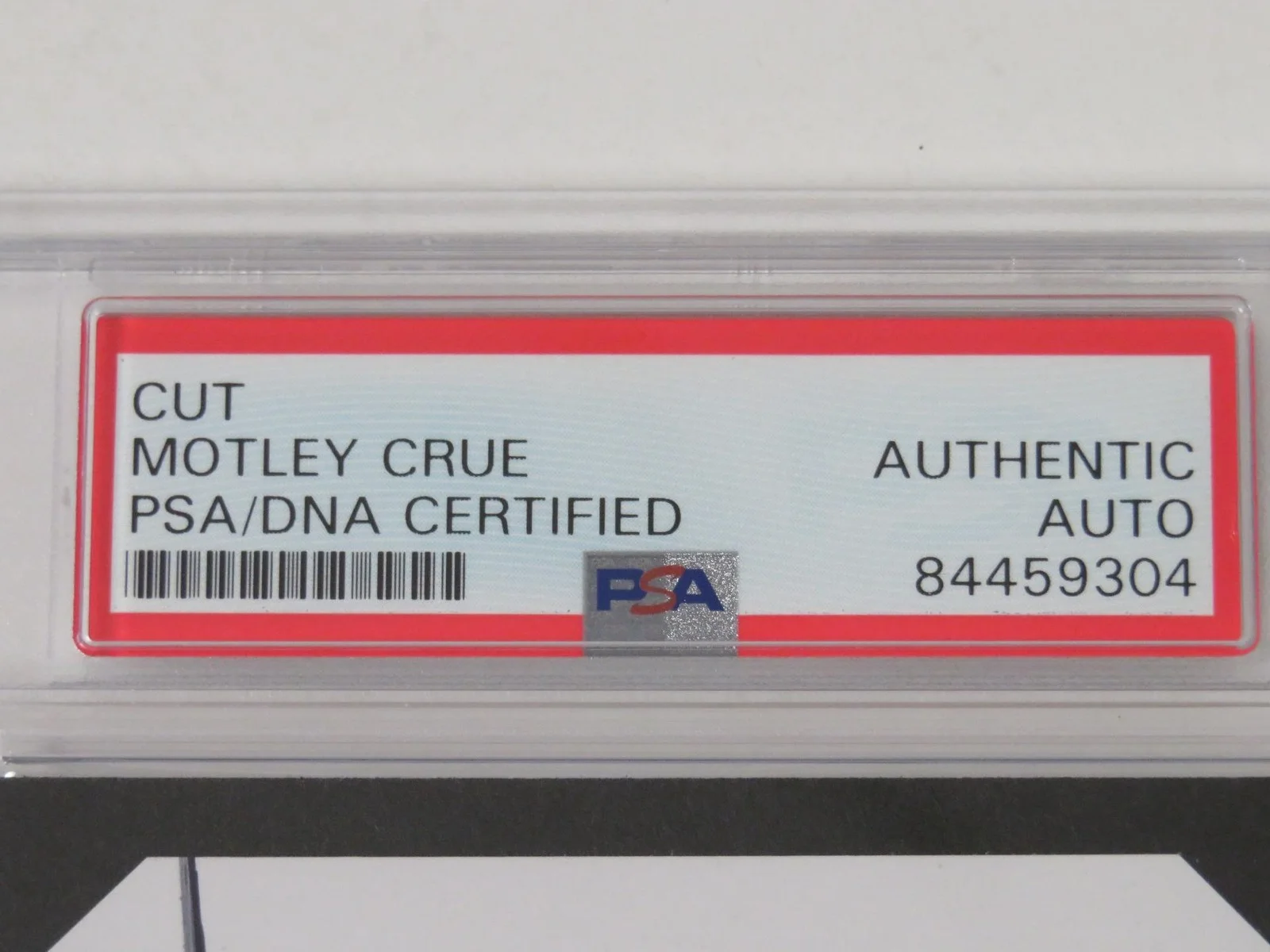 MOTLEY CRUE Signed Autograph Auto 3x5 Index Card Cut by All 4 Slab PSA JSA, изображение 4
