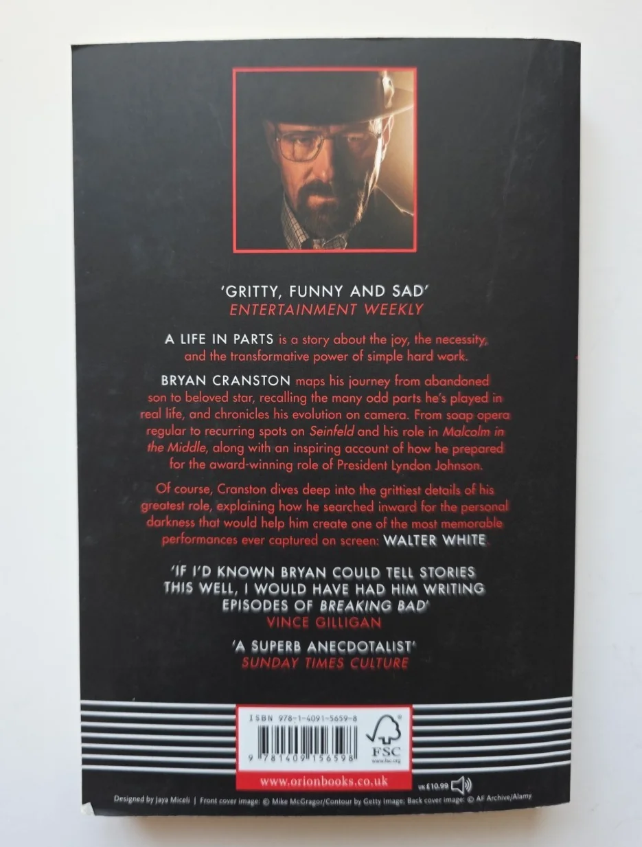 Bryan Cranston — A Life in Parts SIGNED by Bryan Cranston Autographed Paperback Book 2017, изображение 5