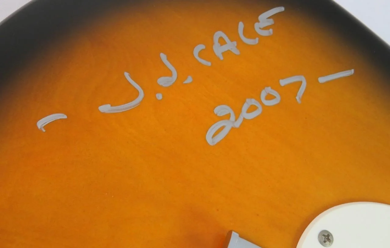 J.J. CALE Signed Autograph Auto Guitar JSA BAS, image 4