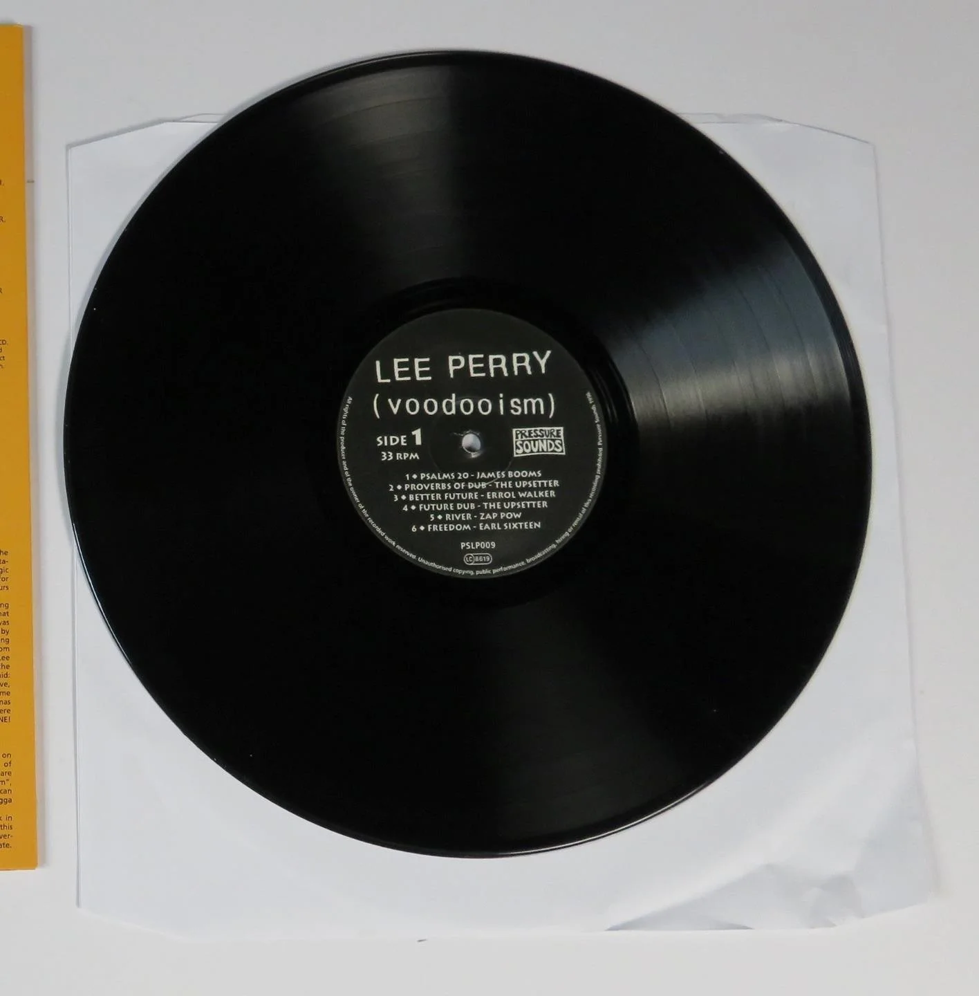 LEE "SCRATCH " PERRY Signed Autograph Auto "Voodooism" Album Vinyl LP JSA, image 3