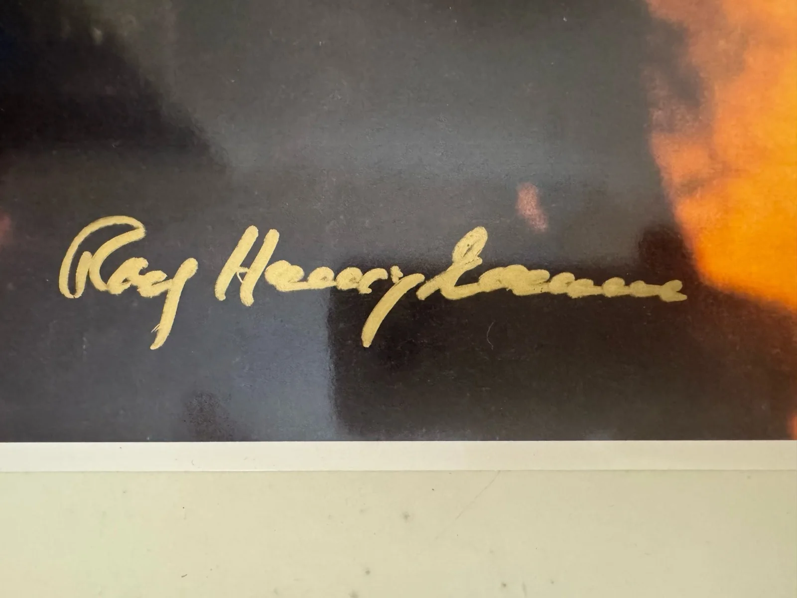 SIGNED! 2002 RAY HARRYHAUSEN high quality MEDUSA photo COA CLASH of the TITANS, изображение 3