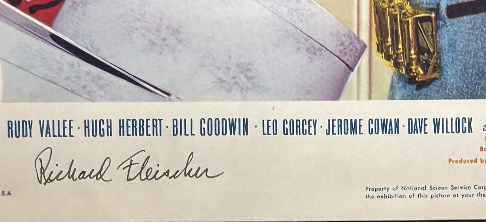 RICHARD FLEISCHER—SIGNED So This Is NY Lobby Card—Noir/Sci Fi Director—Max’s Son, image 4