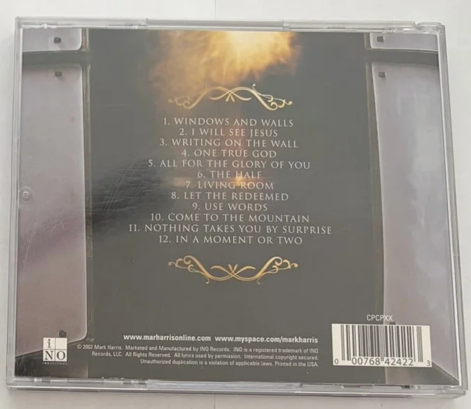 Mark Harris Windows And Walks Signed Autographed CD 2007 INO Records 4Him VG, image 2