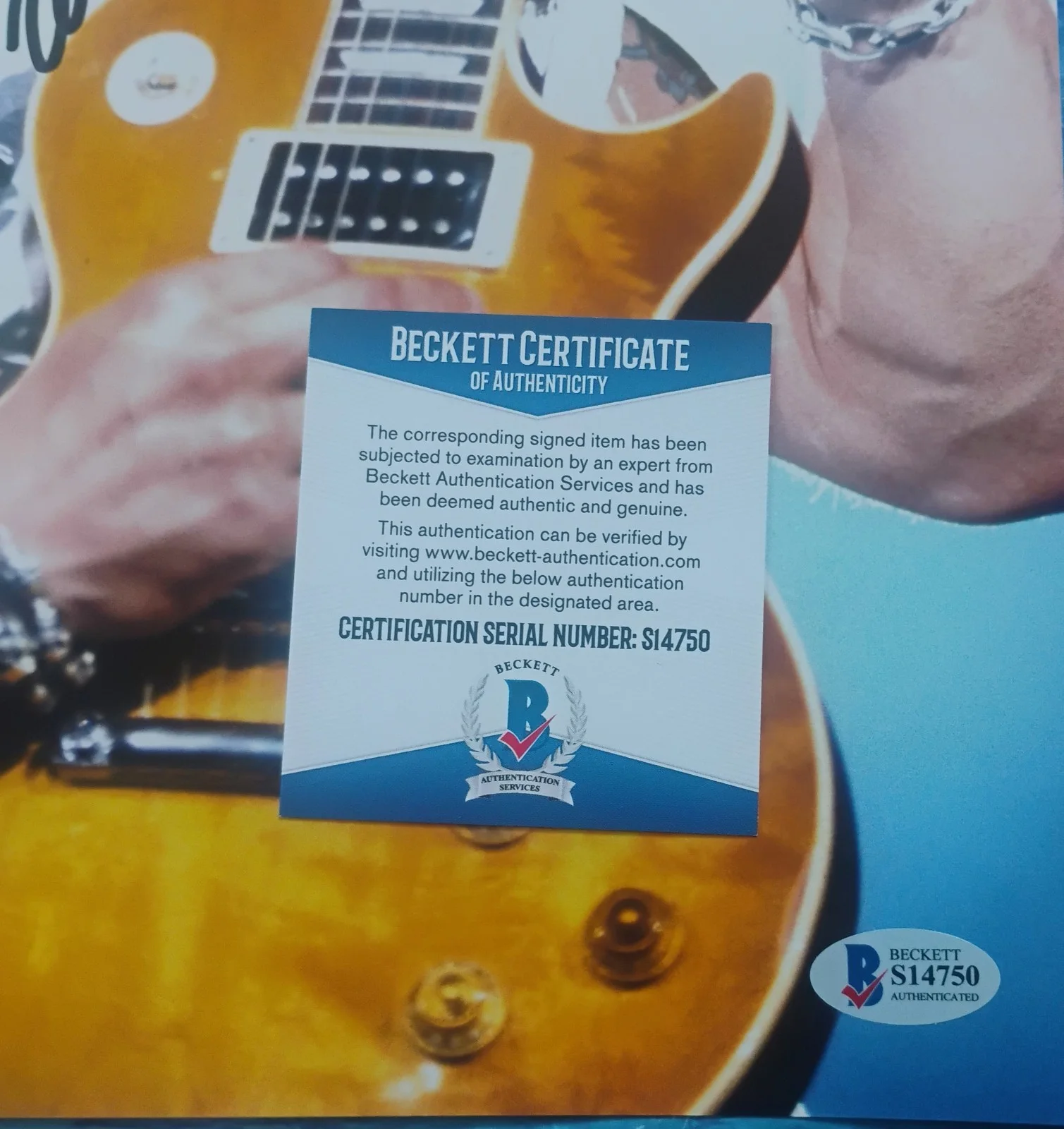 Slash Hand Signed Autograph 11x14 Photo COA Guns N Roses NO US TARIFFS, изображение 4