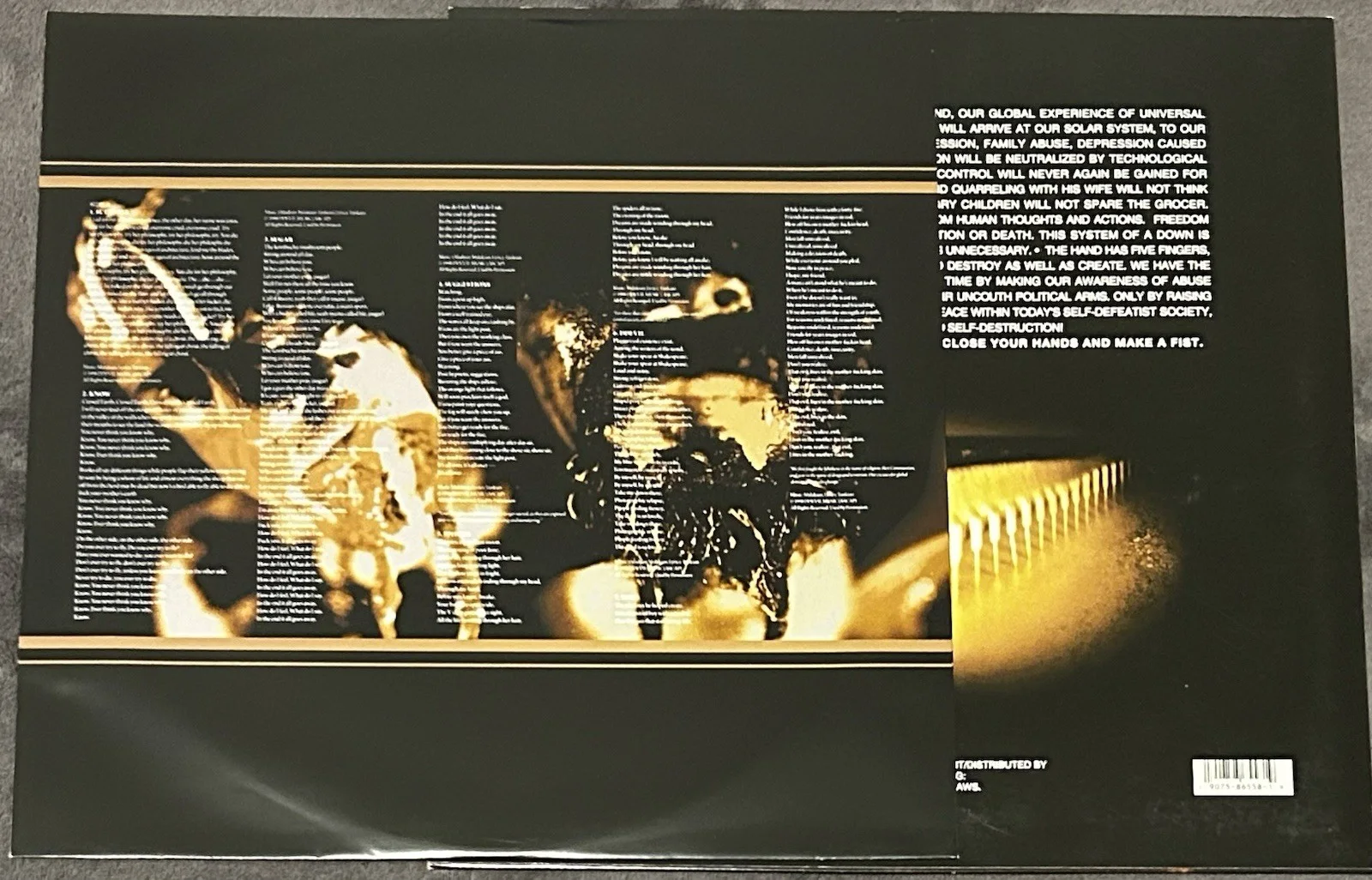 System of a Down FULLY SIGNED Vinyl SOAD JSA LOA LP Autographed S/T, image 2
