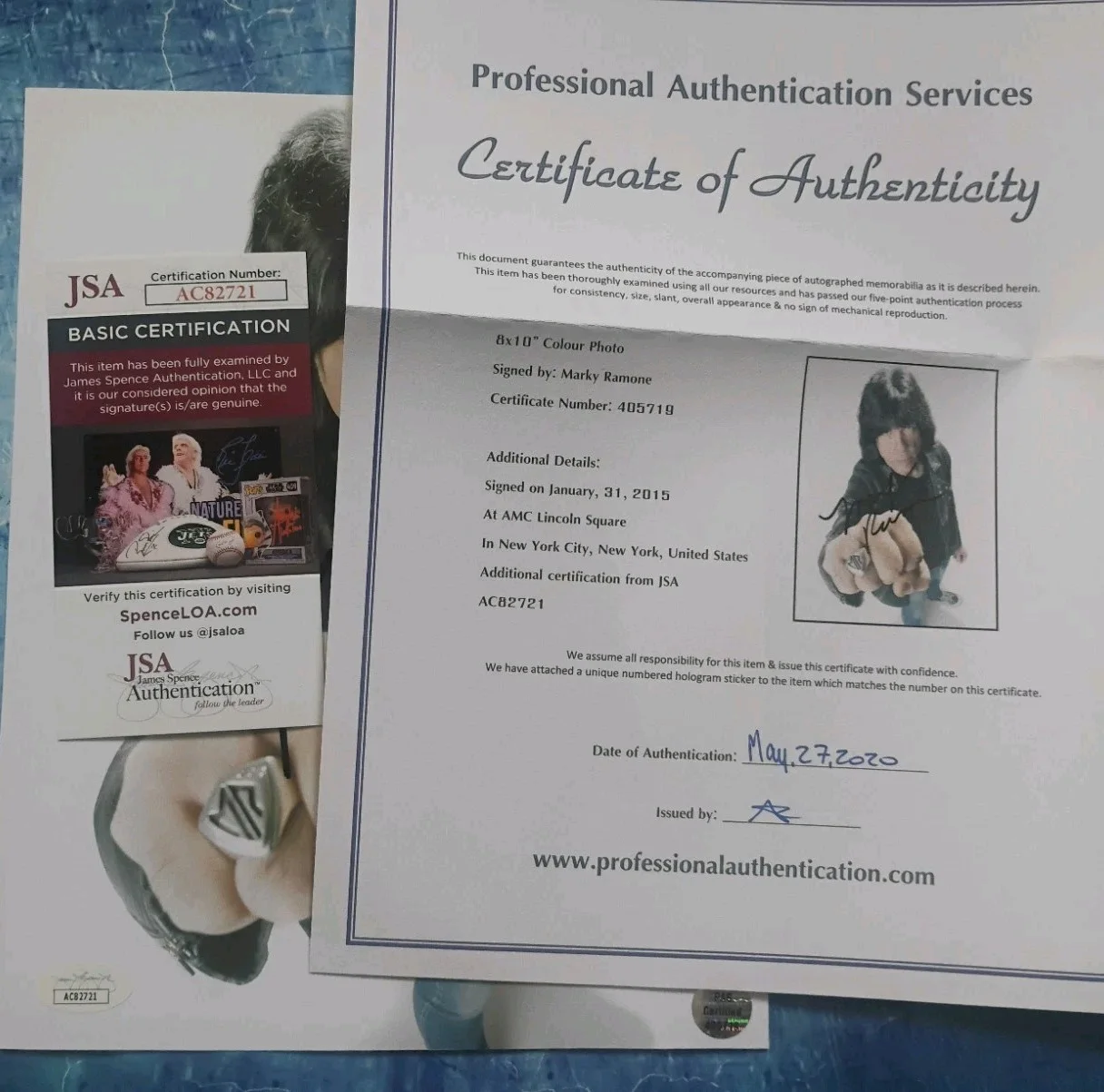 Marky Ramone Hand Signed JSA COA 8x10 Photo NO US TARIFFS, image 4