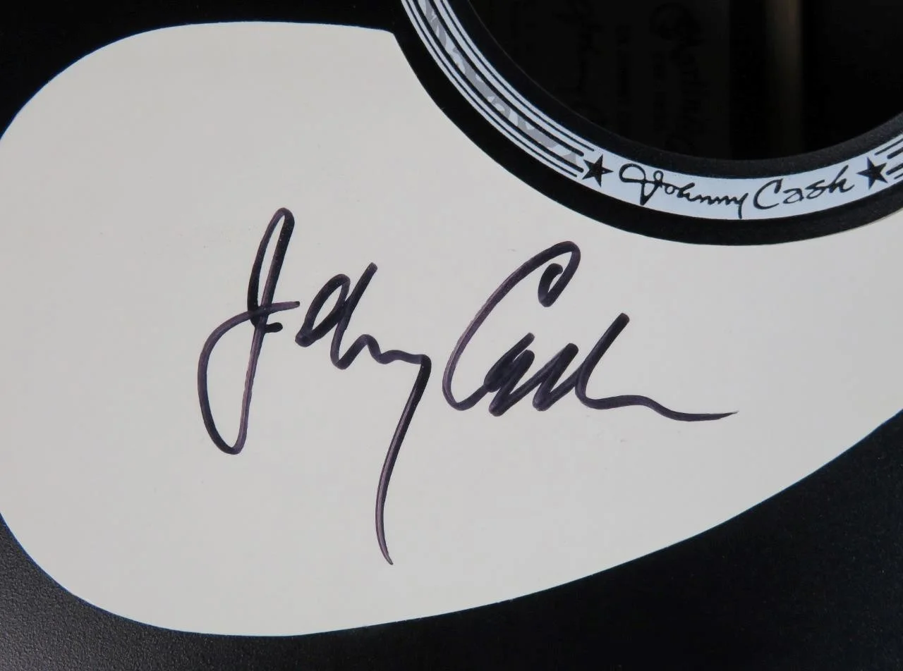 JOHNNY CASH Signed Autograph Auto Guitar JSA BAS, image 4