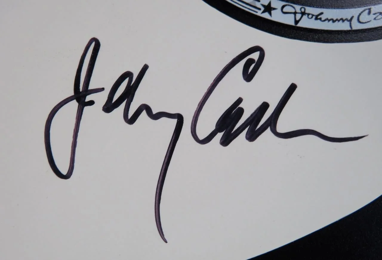 JOHNNY CASH Signed Autograph Auto Guitar JSA BAS, image 5
