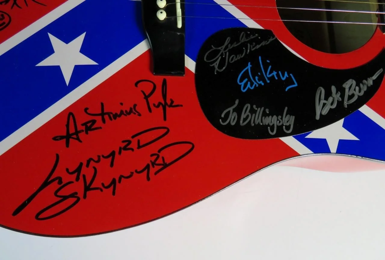 LYNYRD SKYNYRD Signed Autograph Auto Guitar by 5 JSA, image 3