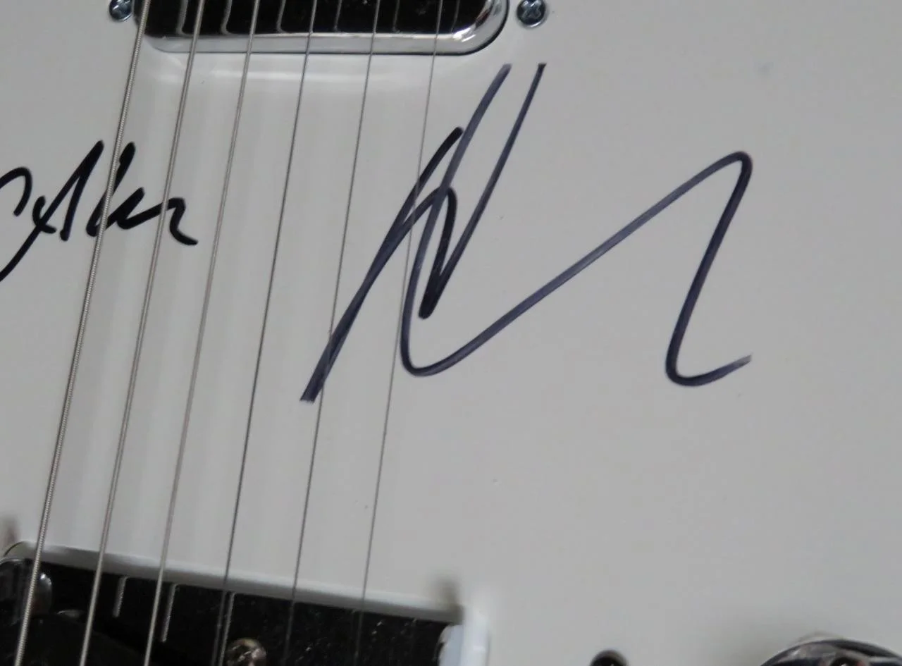 Perry Farrell JANE'S ADDICTION Signed Autograph Auto Guitar by All 4 JSA BAS, image 5